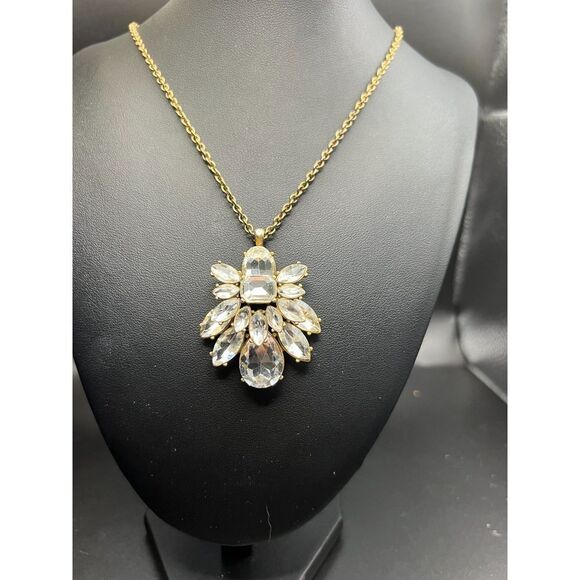 J. Crew Jewelry - J. Crew Rhinestone Blossom Pendant
